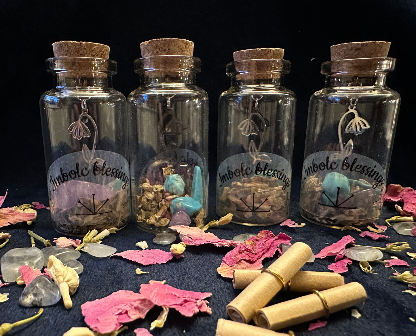 Wheel of the Year Imbolc Ostara Vial/Jar for Altar Ritual Ceremony