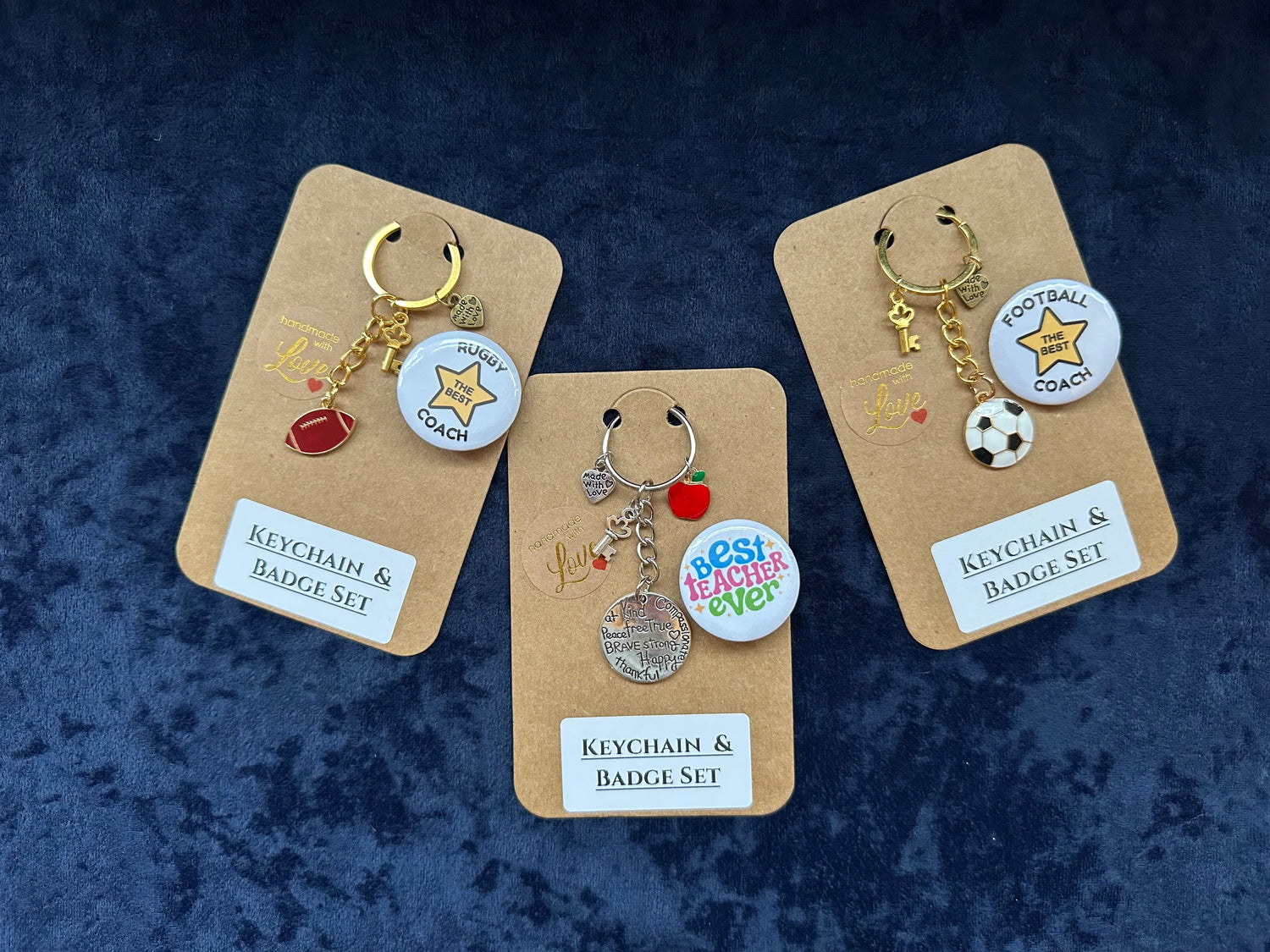 Keychains and Pin Badges
