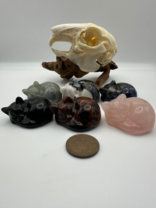 Crystal - Polished Sleeping Cat