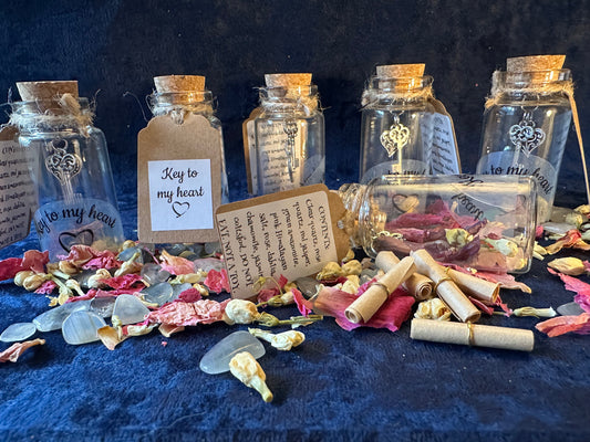 Key to My Heart Jar / Vial Charm