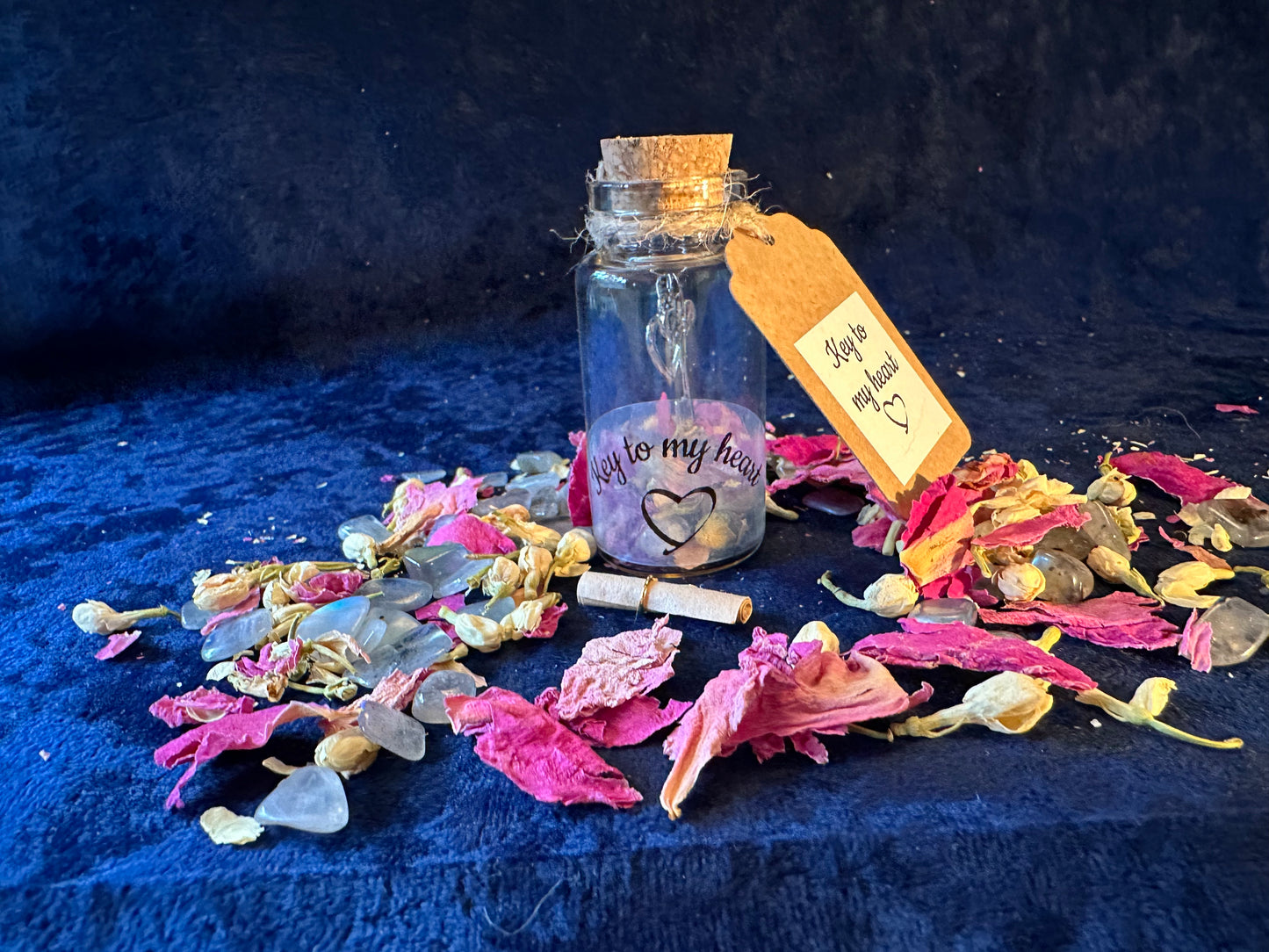 Key to My Heart Jar / Vial Charm