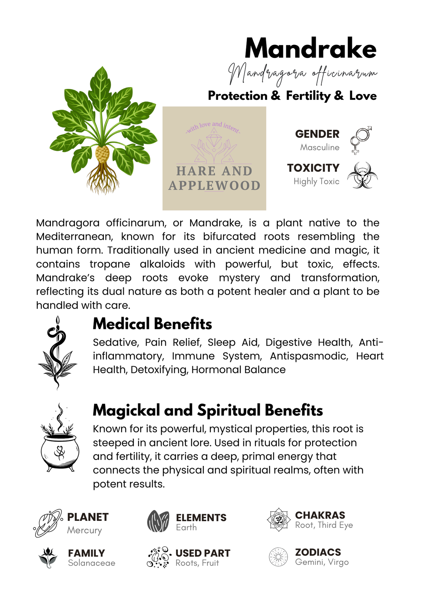 HERB information cards  A B C D E F G H I J K L M