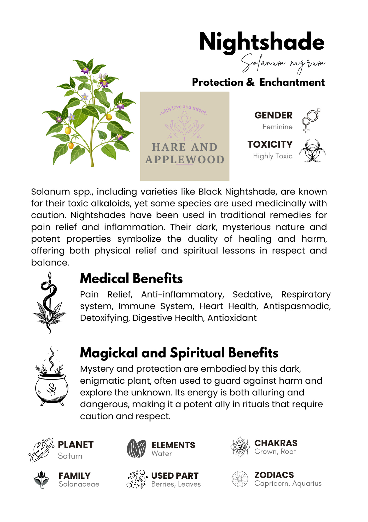 HERB information cards  N O P Q R S T U V W X Y Z