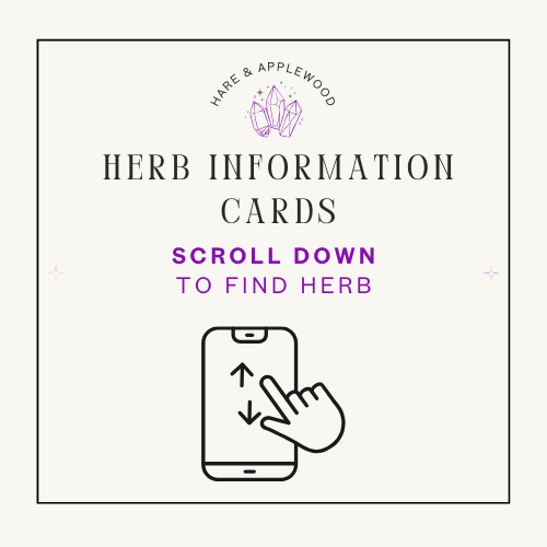 HERB information cards  N O P Q R S T U V W X Y Z